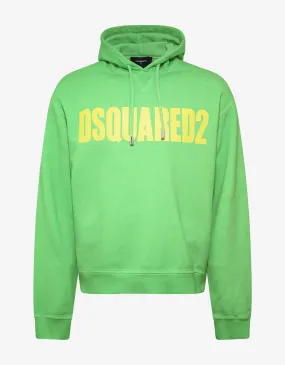 Green Dsquared2 Print Hoodie