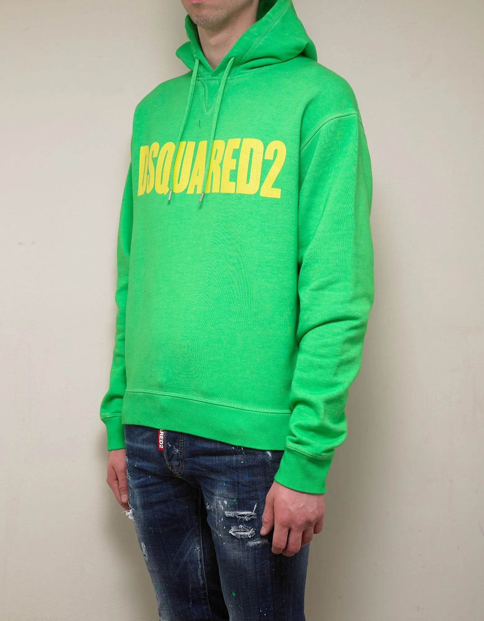 Green Dsquared2 Print Hoodie