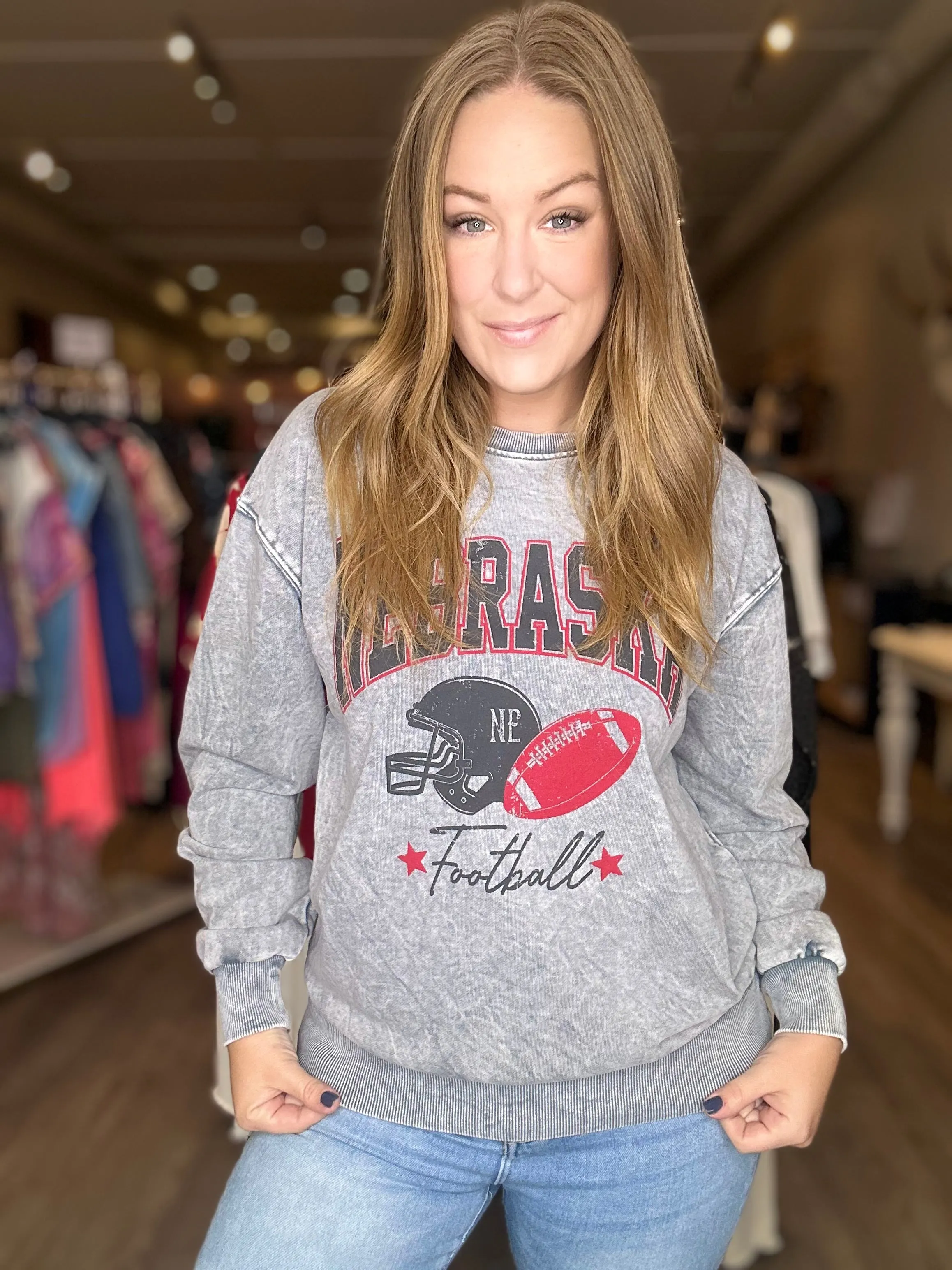 Grey State Football Sweatshirt