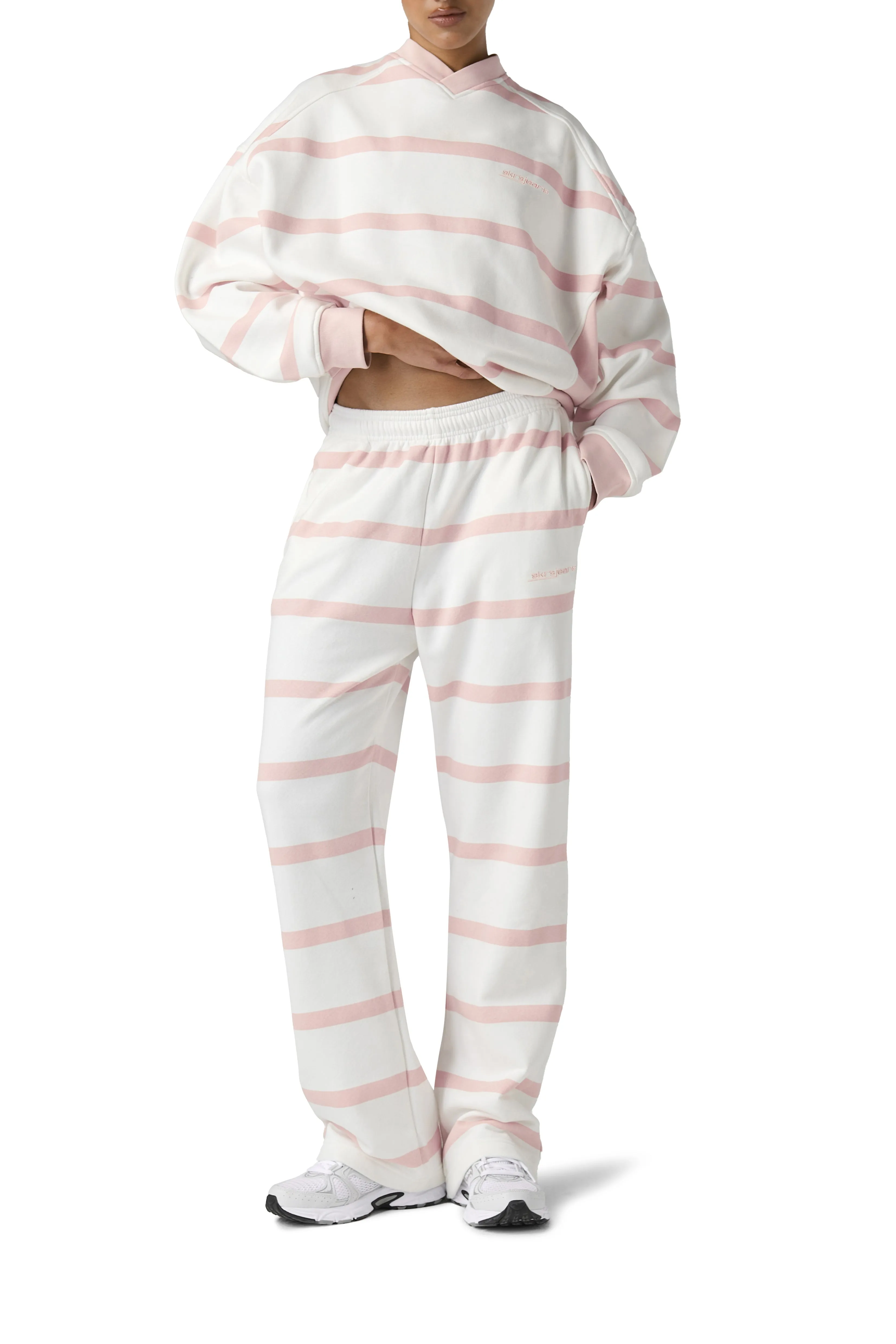 Gummy Stripe Wide Leg Sweatpants