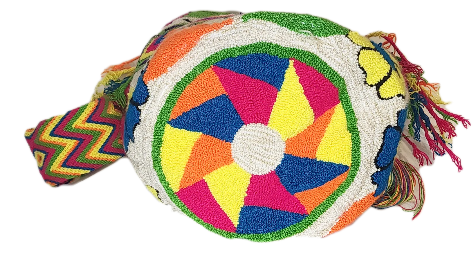 Harmony Large Handmade Punch-needle Wayuu Mochila Bag