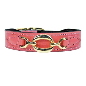 Hartman Dog Collar in Petal Pink & Gold