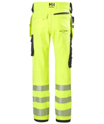 Helly Hansen Icu Hi Viz Stretch Construction Trousers Class 2-77472