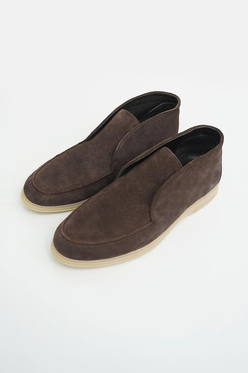 HIGH-TOP LEATHER LOAFERS