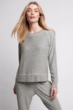 Jordyn Raglan Jumper - Grey Marle