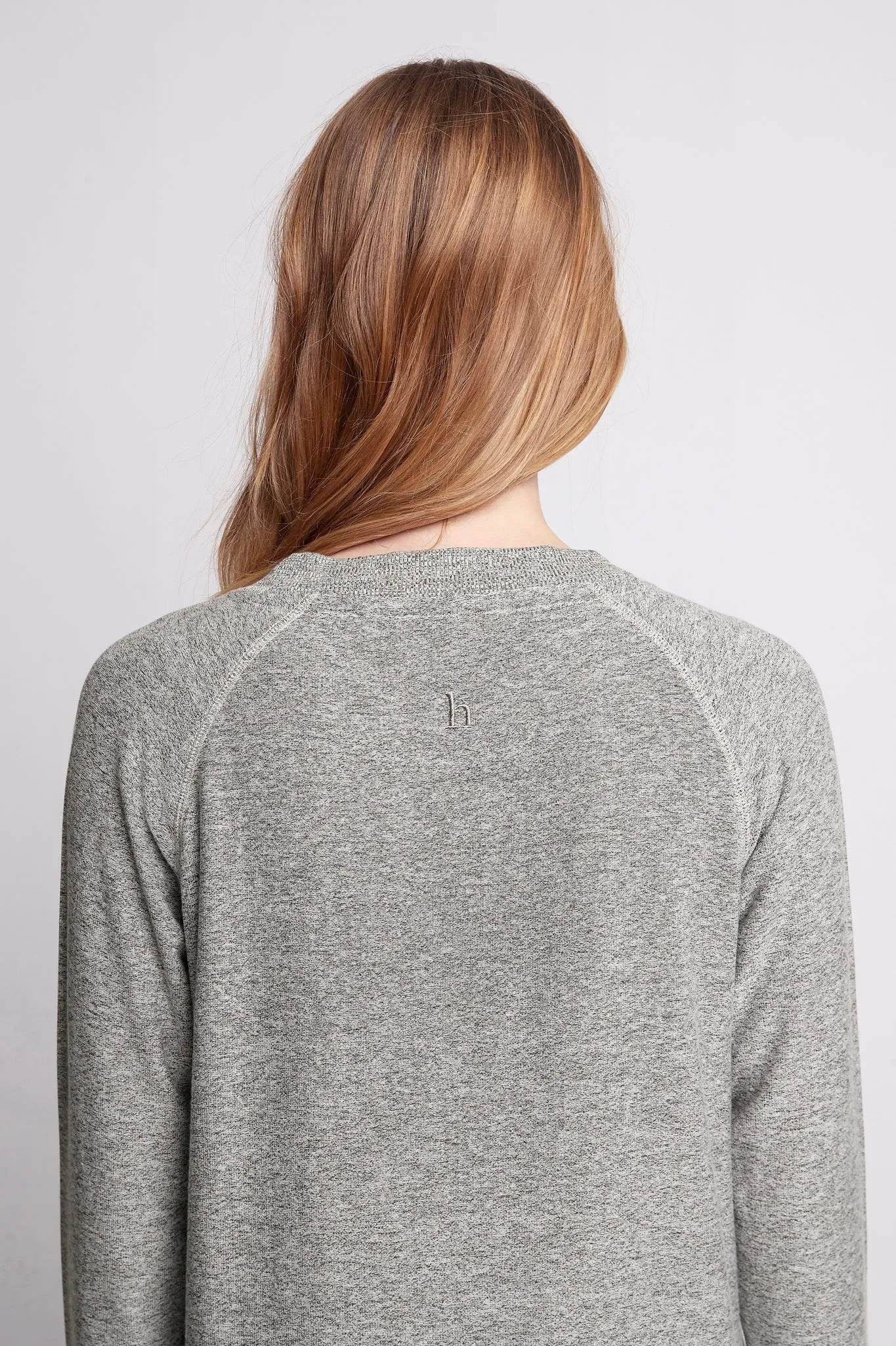 Jordyn Raglan Jumper - Grey Marle