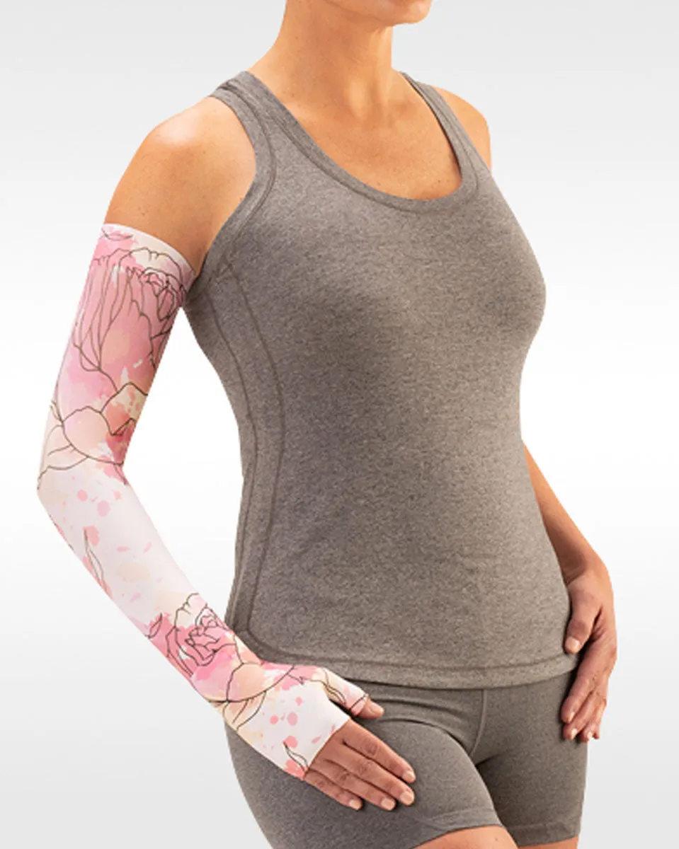 Juzo Soft 2002CG Print Series Armsleeves 30-40mmHg w/ Silicone Top Band - New Patterns