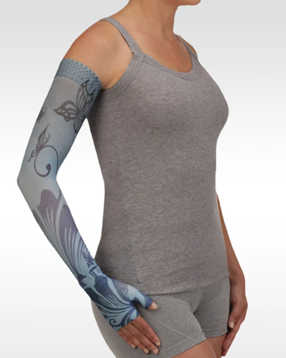 Juzo Soft 2002CG Print Series Armsleeves 30-40mmHg w/ Silicone Top Band - New Patterns