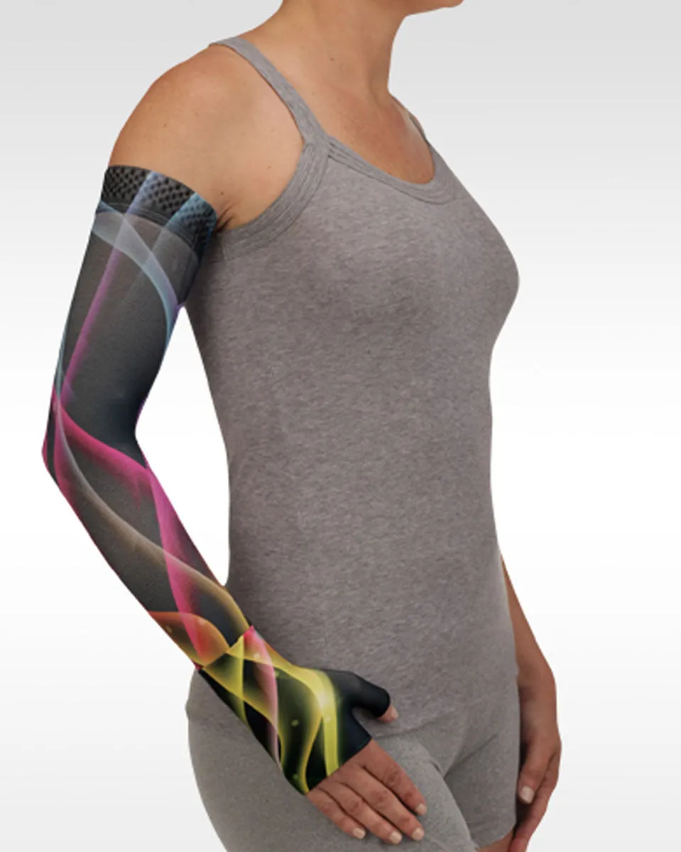 Juzo Soft 2002CG Print Series Armsleeves 30-40mmHg w/ Silicone Top Band - New Patterns