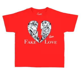 Kids Raging Bull 5 Shirt - Love - Red