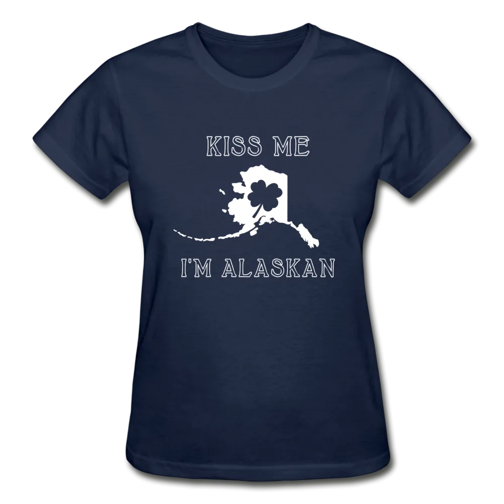 Kiss Me I'm Alaskan Women's Tee