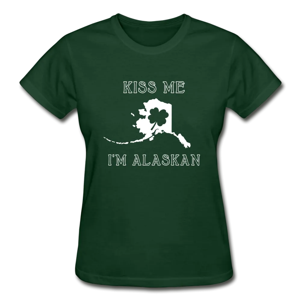 Kiss Me I'm Alaskan Women's Tee