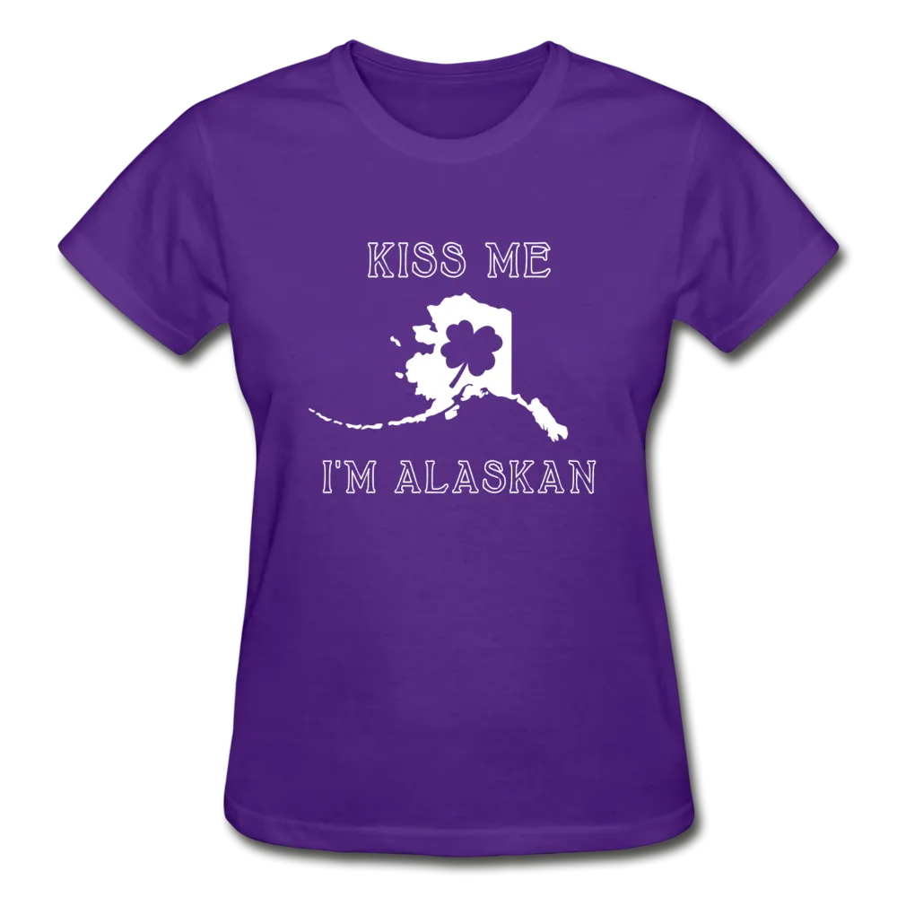 Kiss Me I'm Alaskan Women's Tee