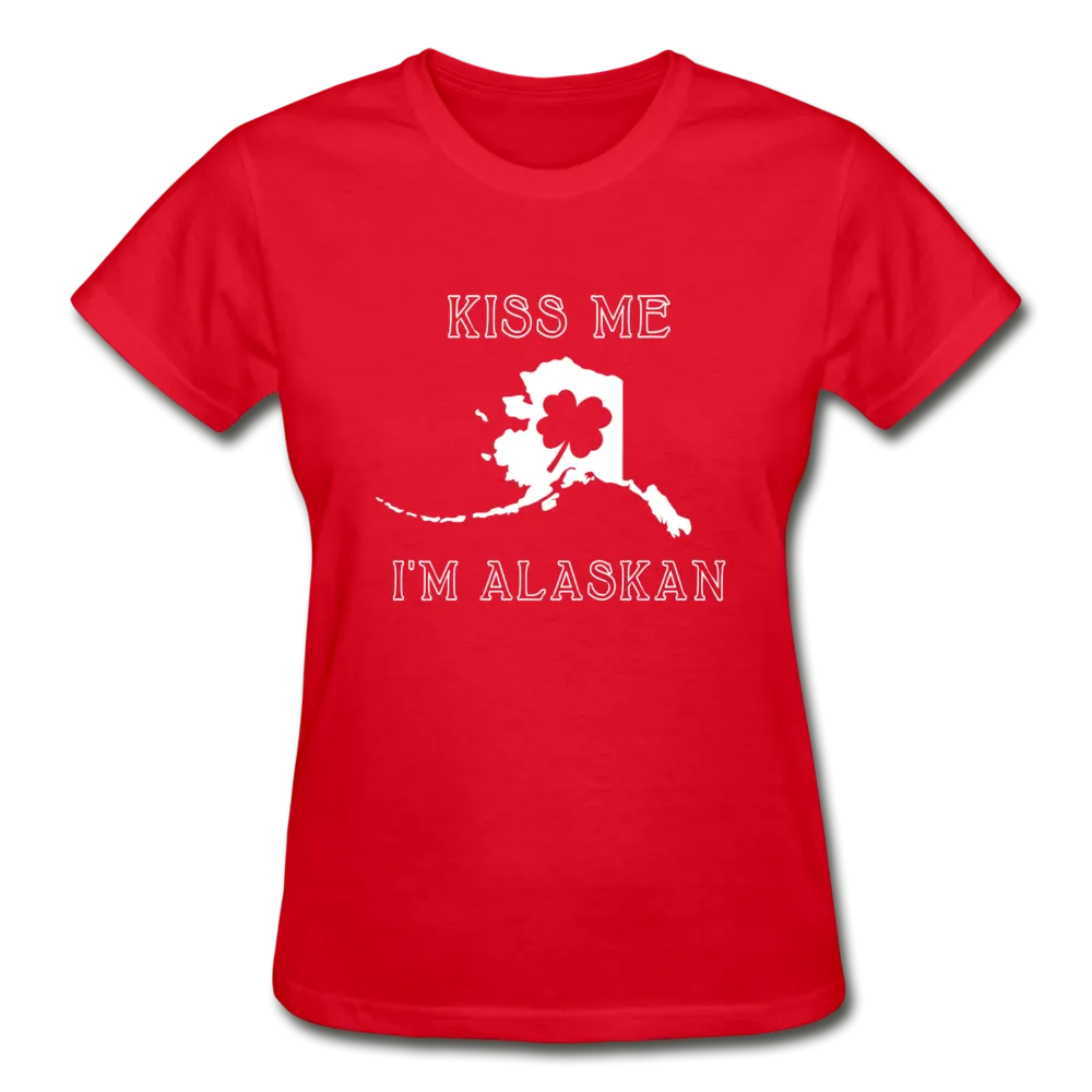 Kiss Me I'm Alaskan Women's Tee