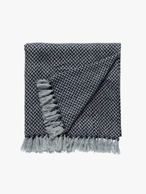 L and M Home Cashmere Copenhagen Navy Throw