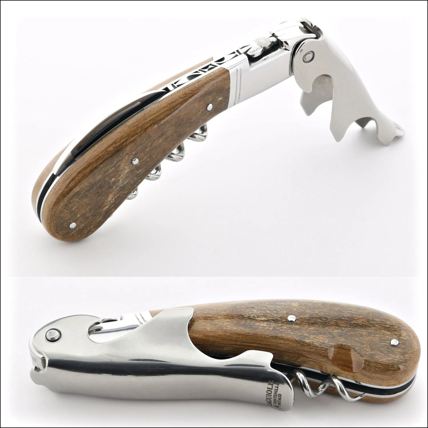 Laguiole Magnum Fossilized Mammoth Ivory Corkscrew - C