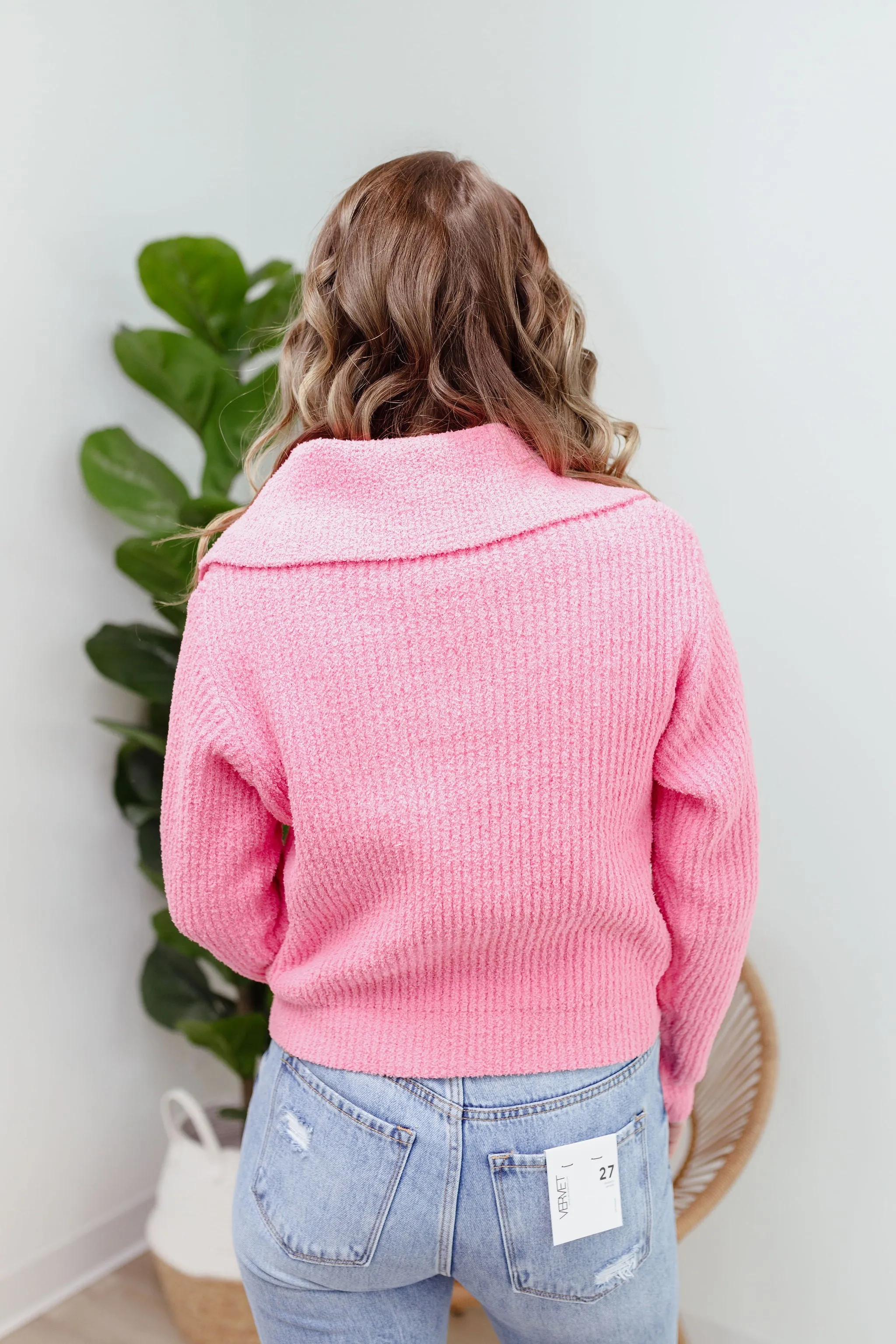 Lavish Quarter Zip - Pink