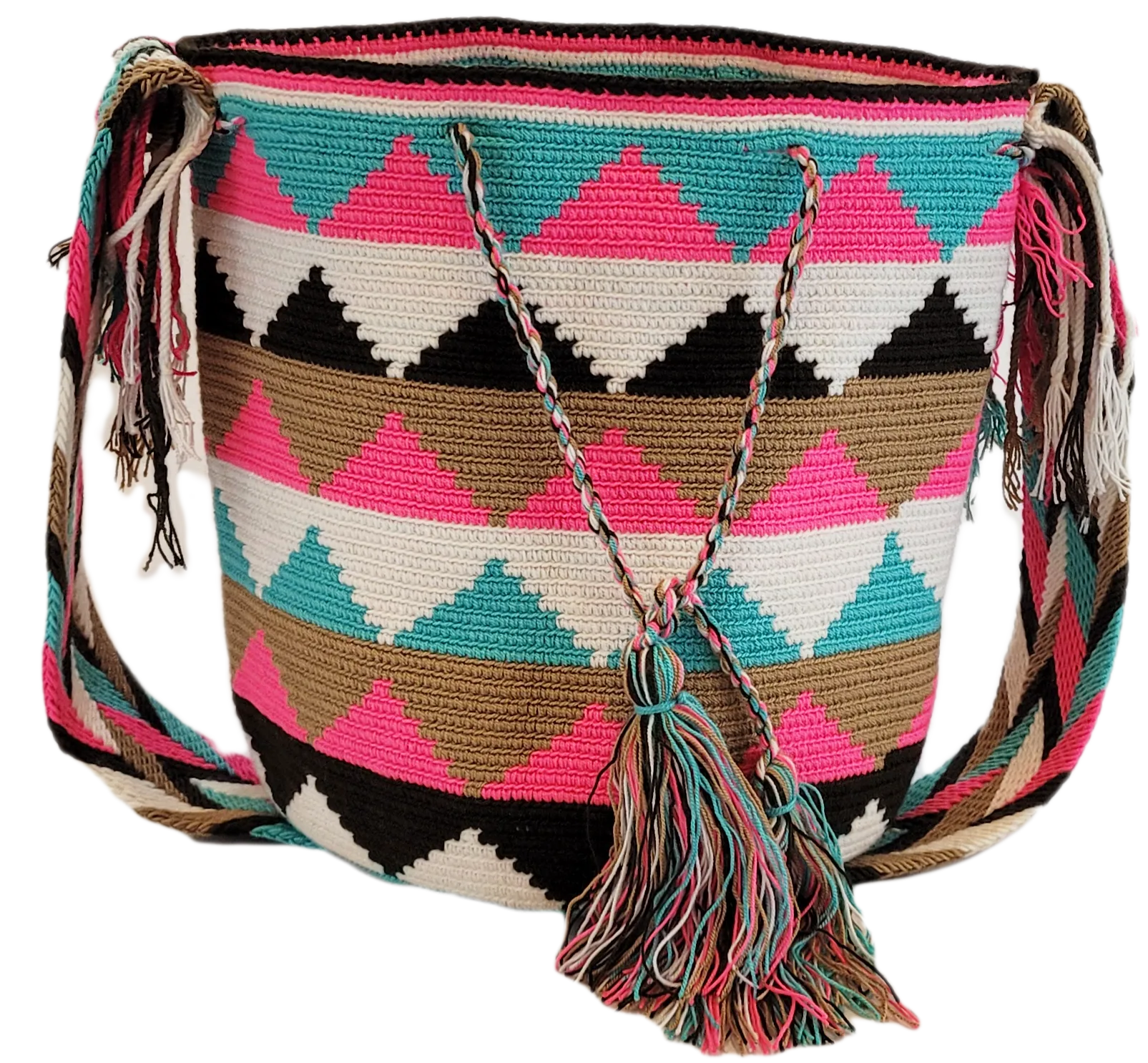 Leilani Large Handmade Crochet Wayuu Mochila Bag