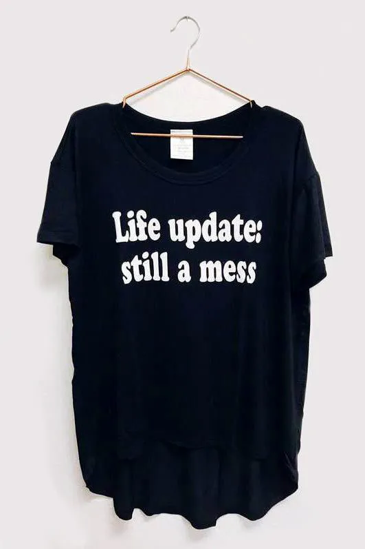 Life Update Oversized Tee