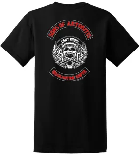 Limited Edition CAN'T RIDE QUARANTINE CHAPTER POCKET Short Sleeve 100% Cotton Biker T-shirt?