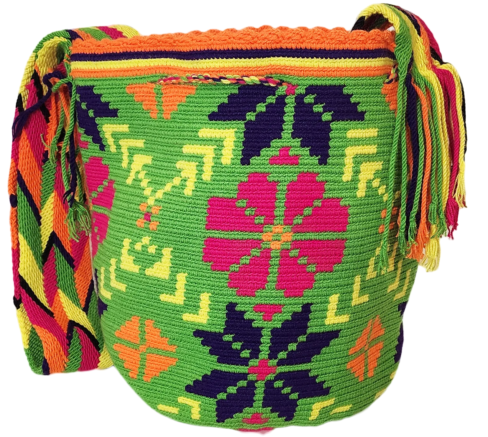 Melani Large Handmade Crochet Wayuu Mochila Bag