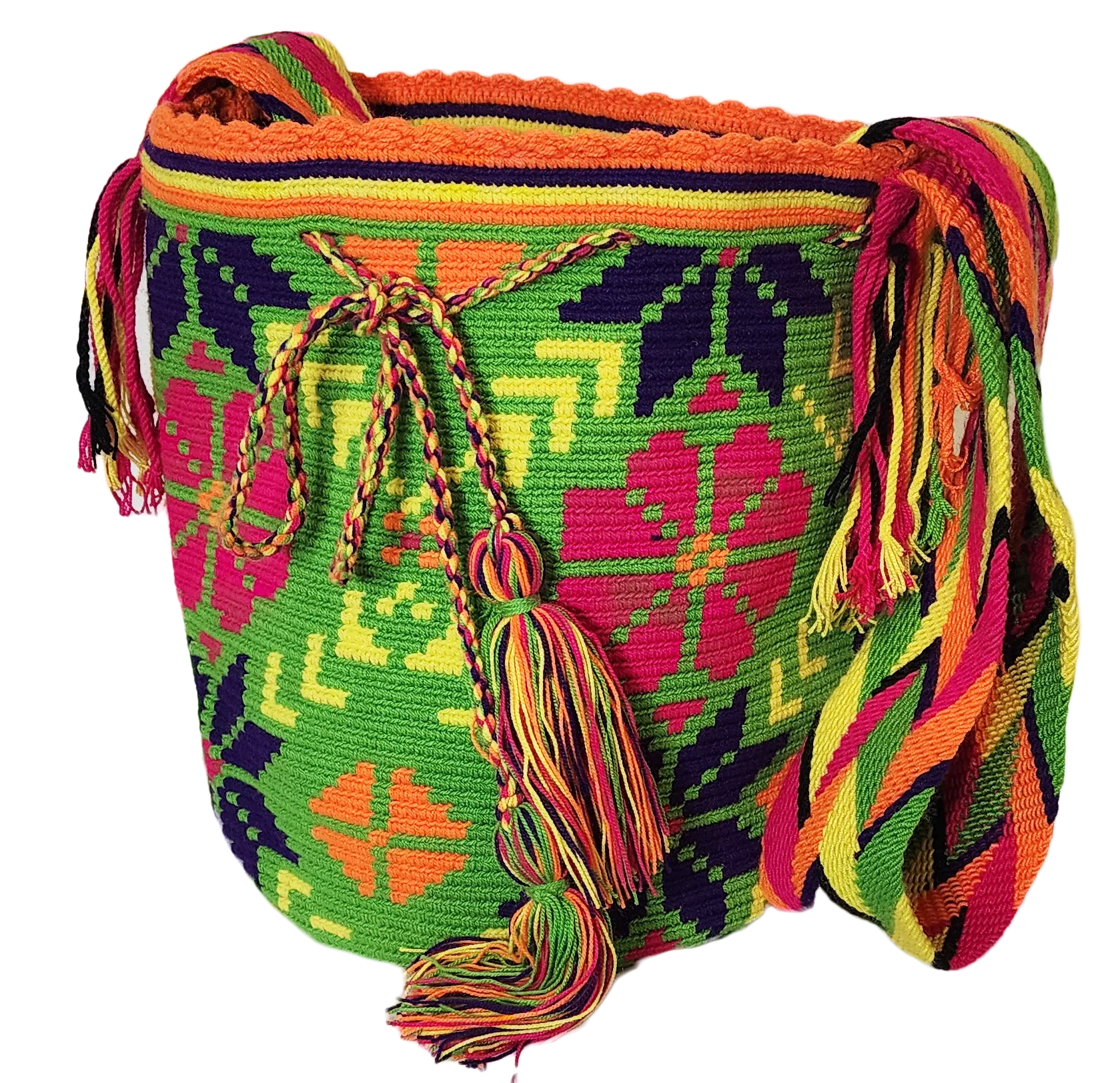 Melani Large Handmade Crochet Wayuu Mochila Bag