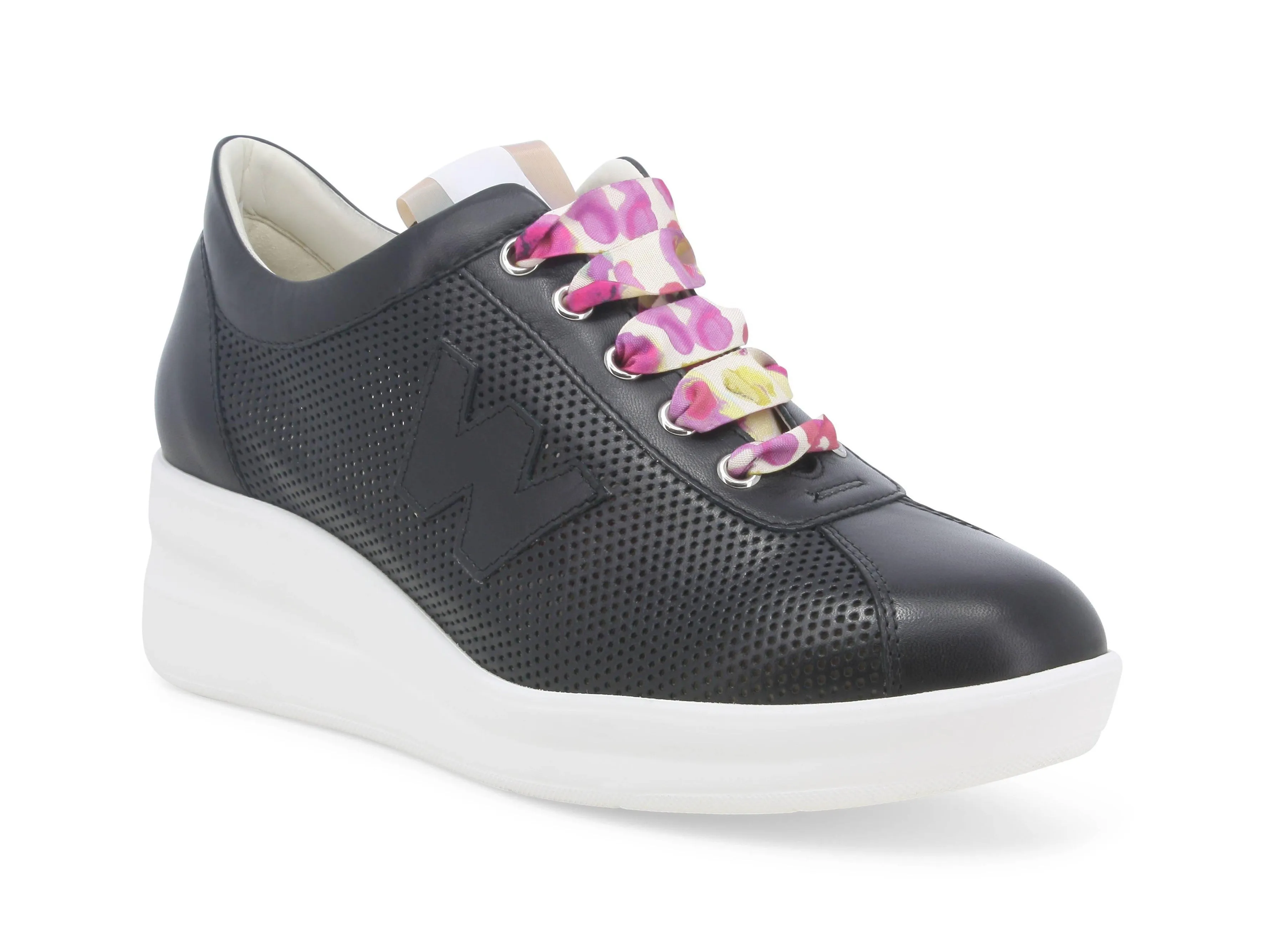 Melluso scarpe sportive donna in pelle microforata