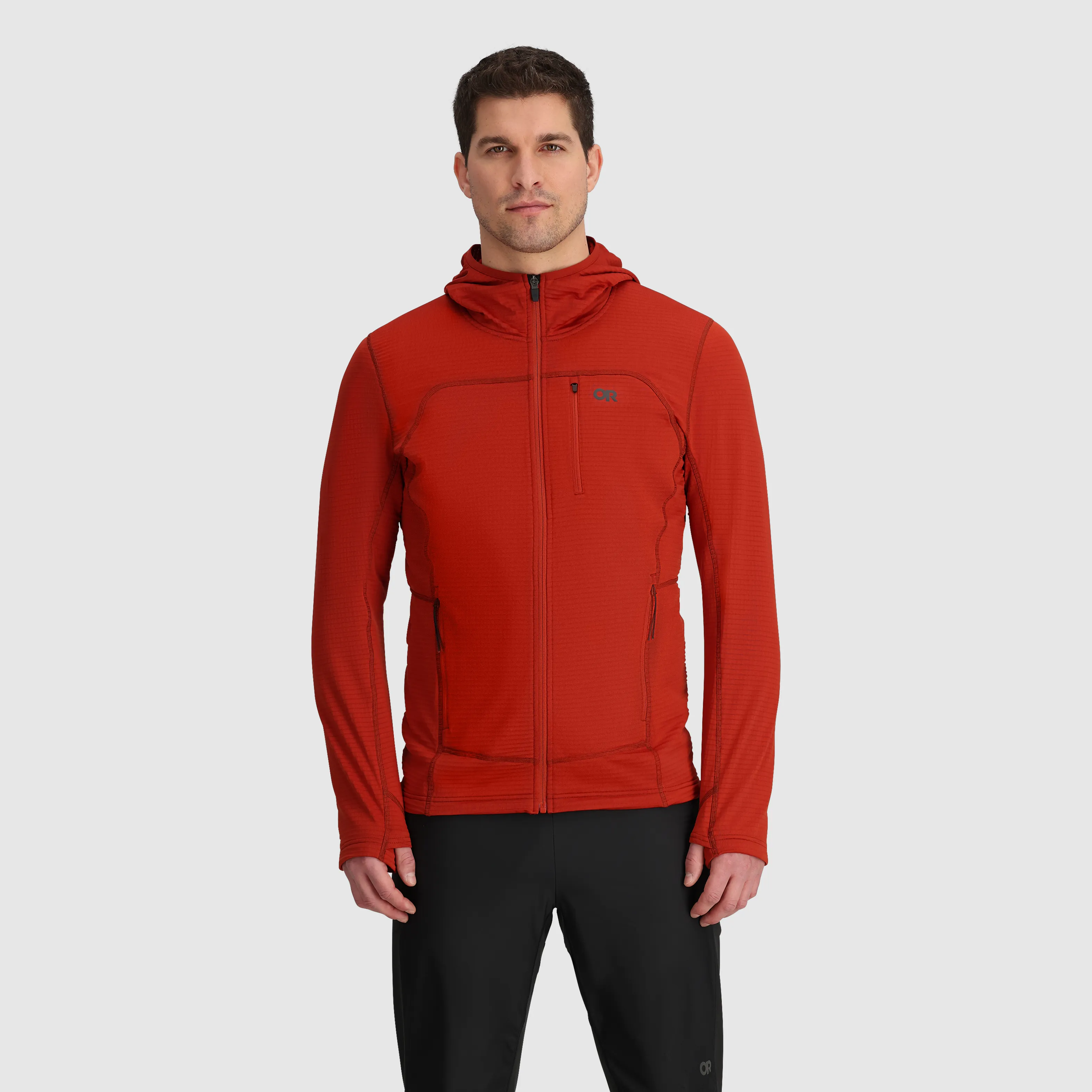 Men's Vigor Grid Fleece Full Zip Hoodie