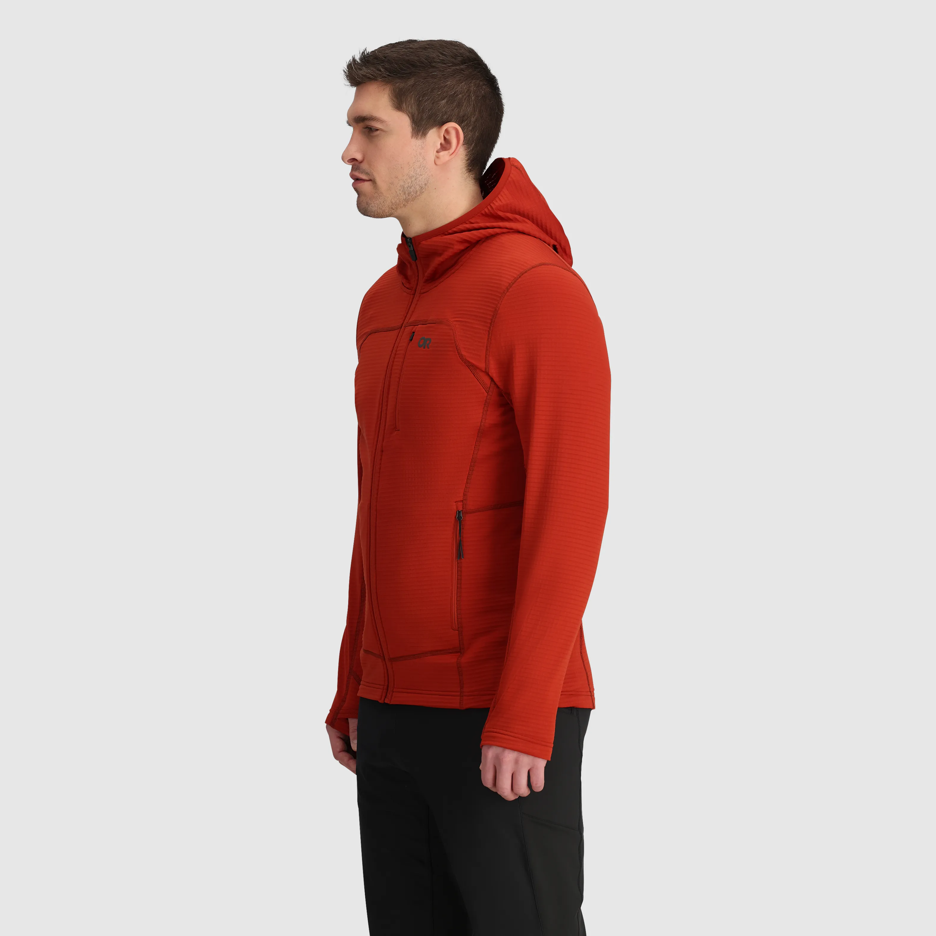 Men's Vigor Grid Fleece Full Zip Hoodie