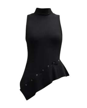 Miko Mock Neck Top (Black)