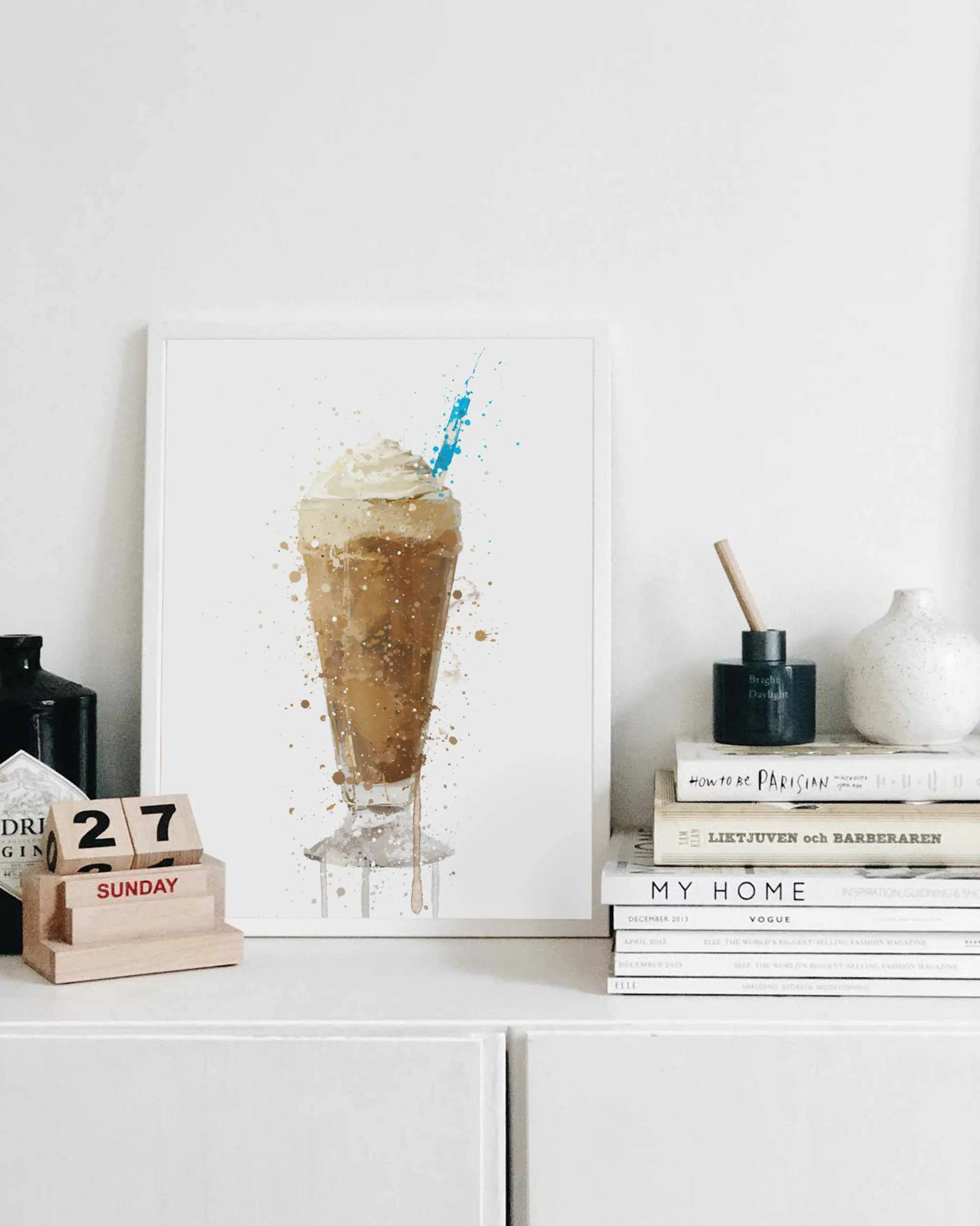 Mocha Frappe Wall Art Print