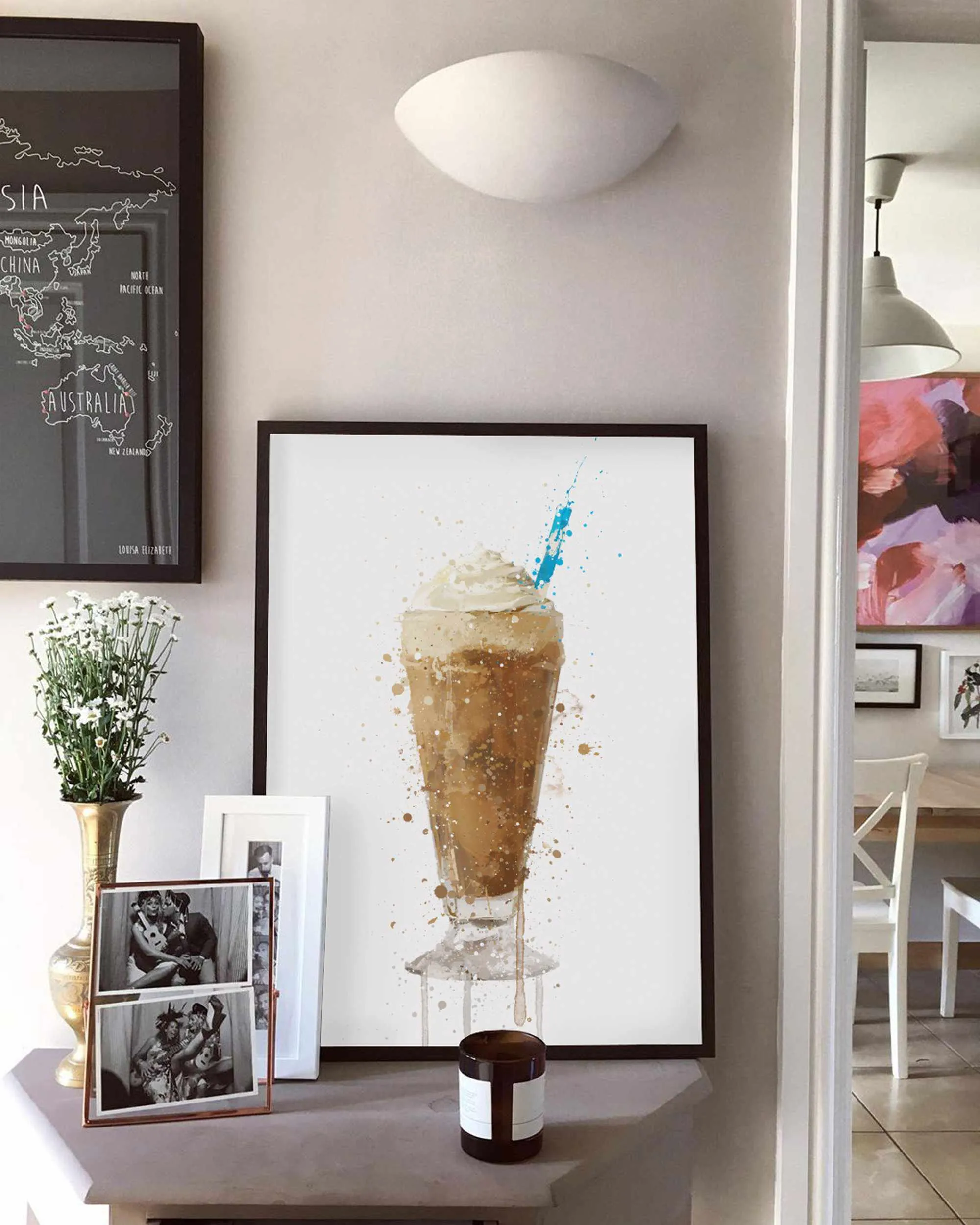 Mocha Frappe Wall Art Print