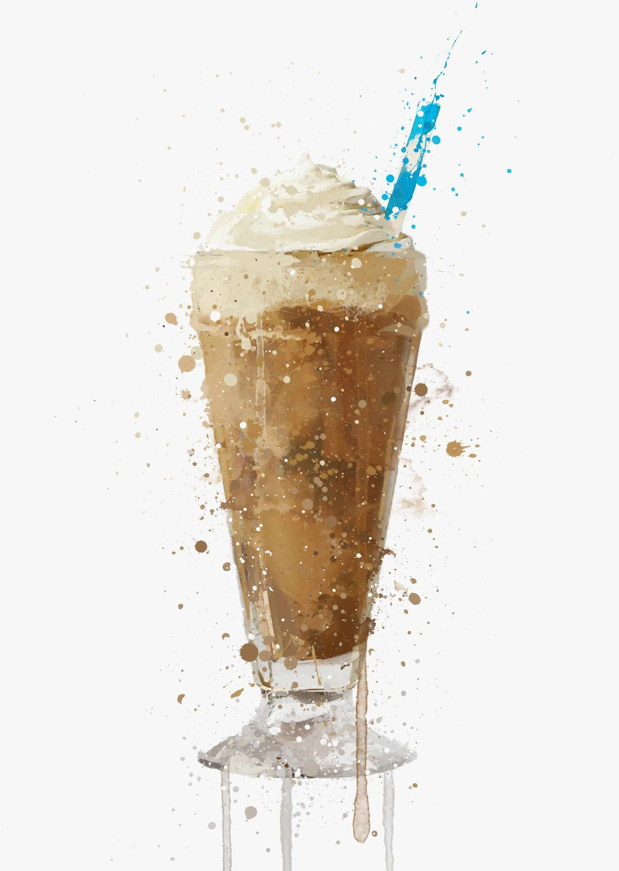 Mocha Frappe Wall Art Print