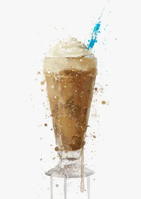 Mocha Frappe Wall Art Print