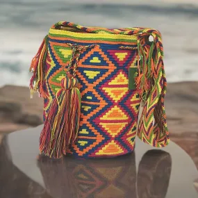 Nancy Large Handmade Crochet Wayuu Mochila Bag