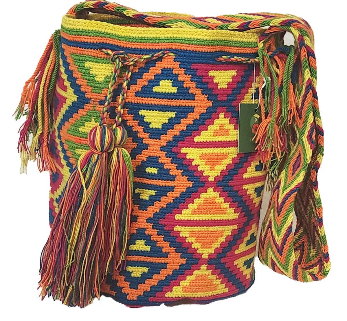 Nancy Large Handmade Crochet Wayuu Mochila Bag