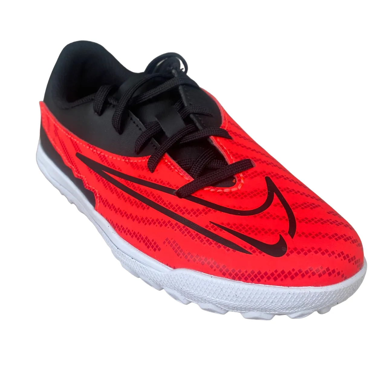 Nike boys' soccer shoe Phantom GX Club TF DD9567-600 crimson-black-white