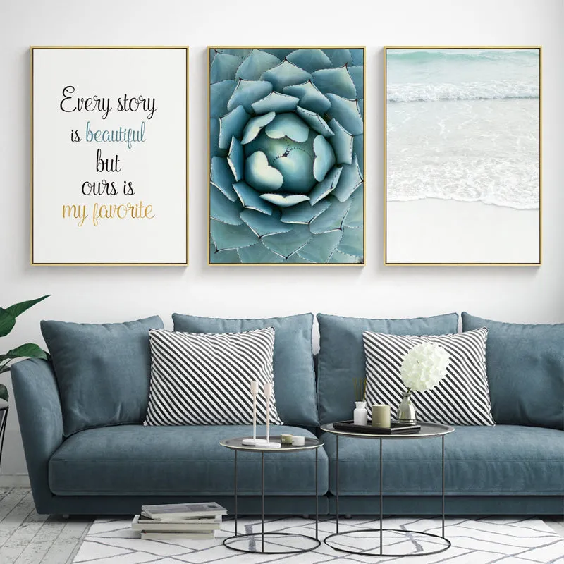 Ocean Wall Art With Frame