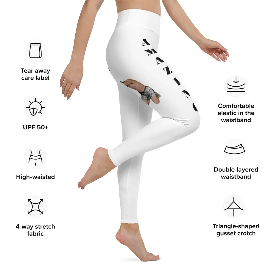 Our BEST VIRAL yoga leggings with amazing goddess front