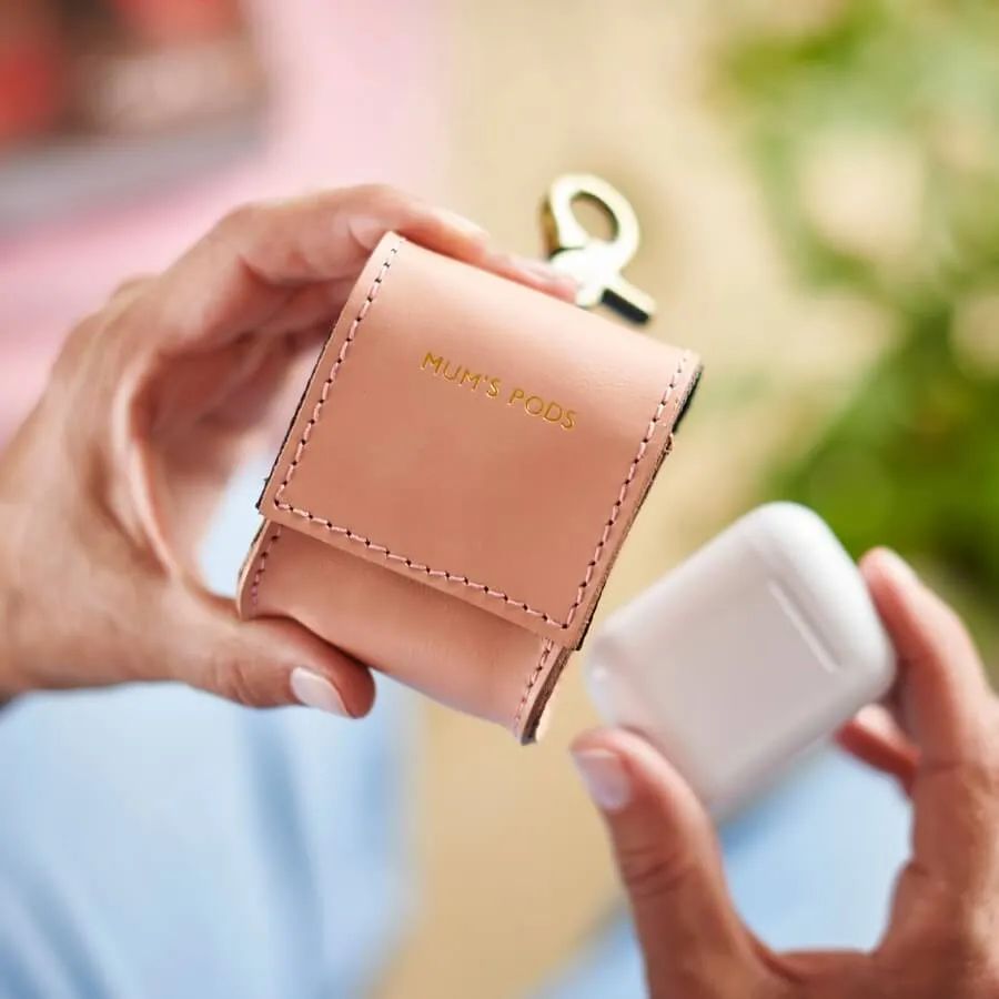 Personalised Leather Airpod Holder