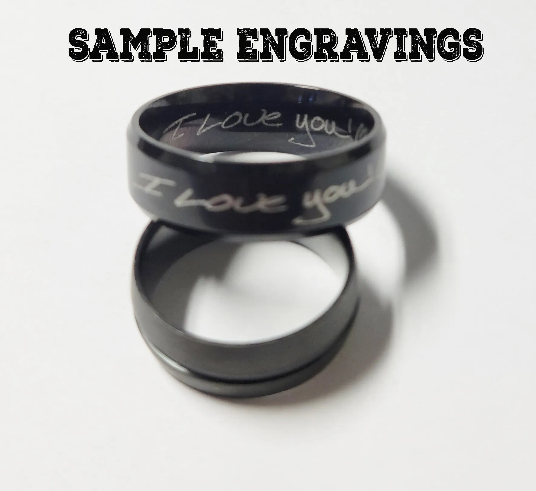 Personalized Men's Gold Promise Ring - Engraved Men's Ring Handwriting Ring