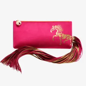 Ponytail Clutch "Miami Pink"