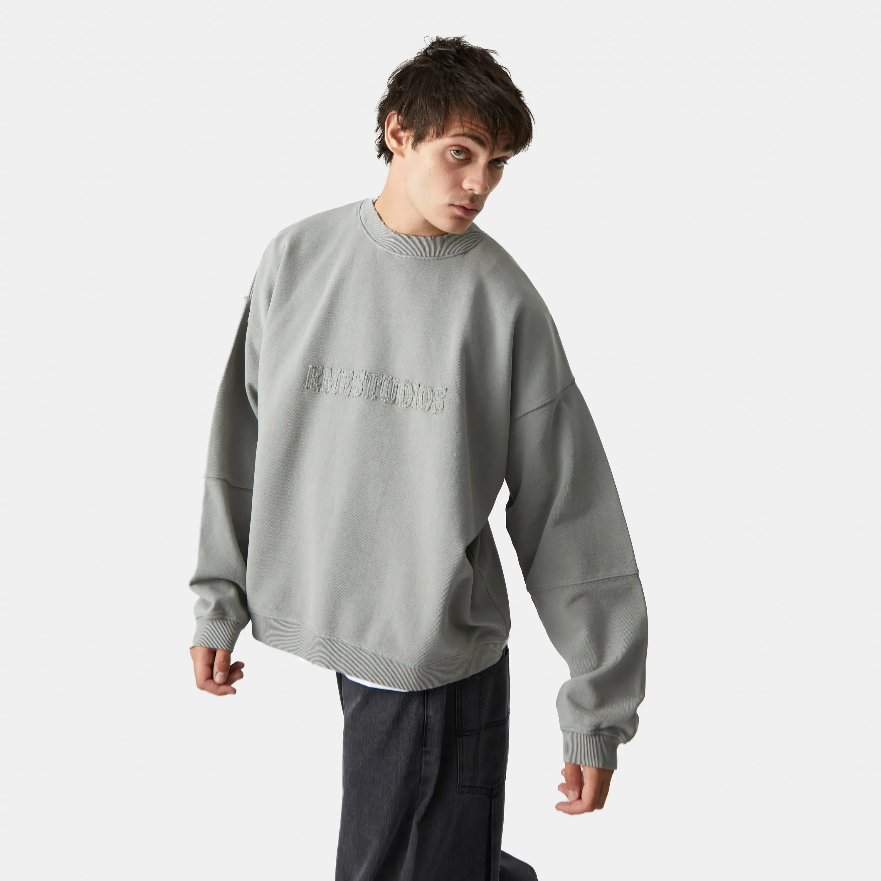 Puzzle Pebble Oversized Crewneck