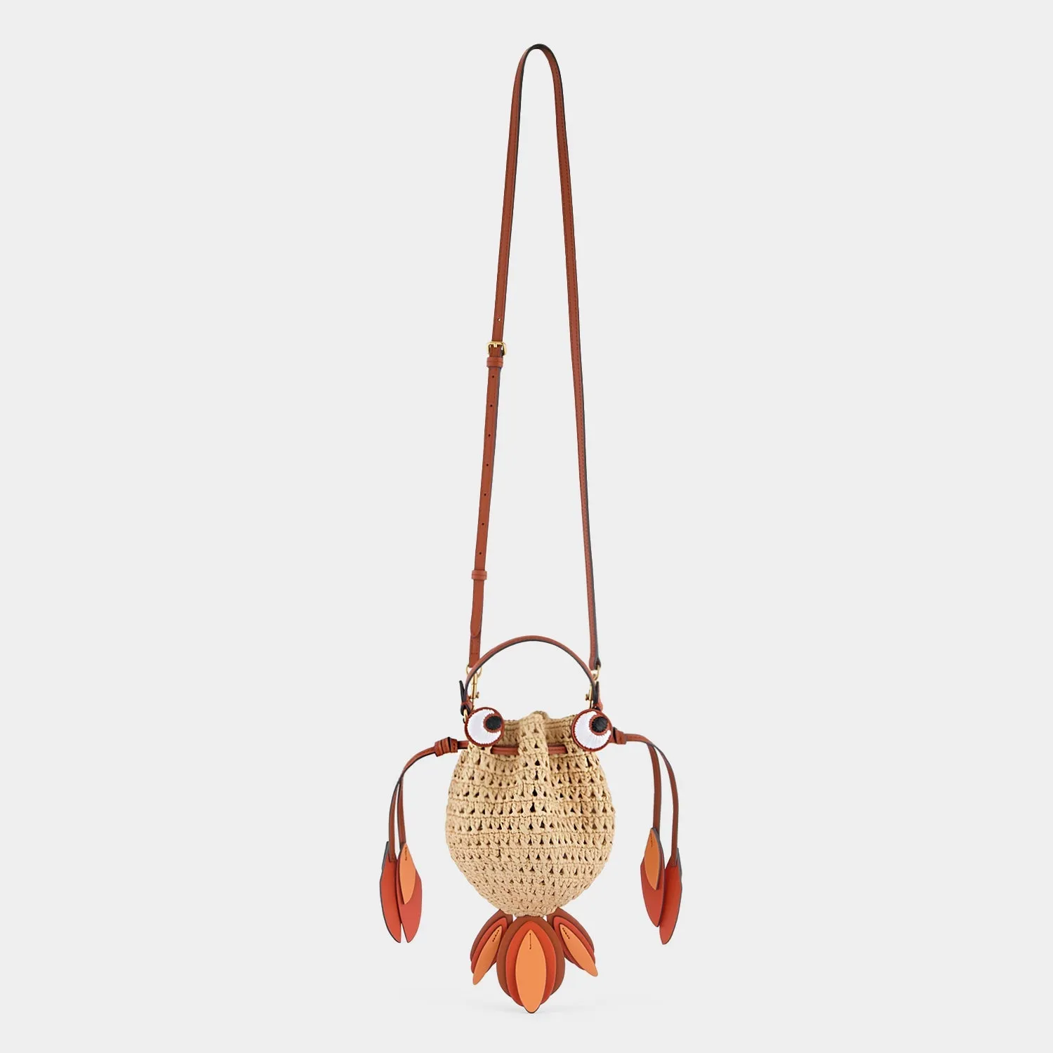 Raffia Goldfish Mini Cross-body