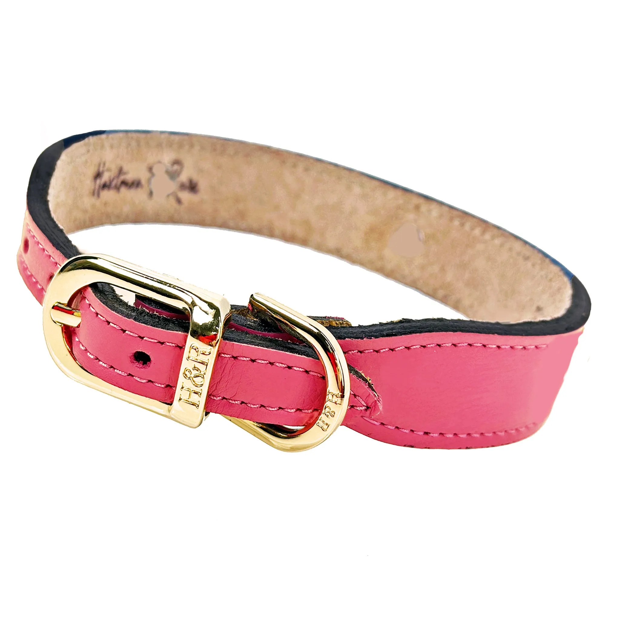 Regency Dog Collar in Petal Pink & Gold