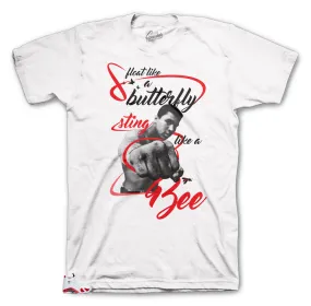 Retro 14 Candy Cane Shirt - Sting Bee - White