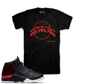 Retro 17 Gym Red Round Da Clock Shirt