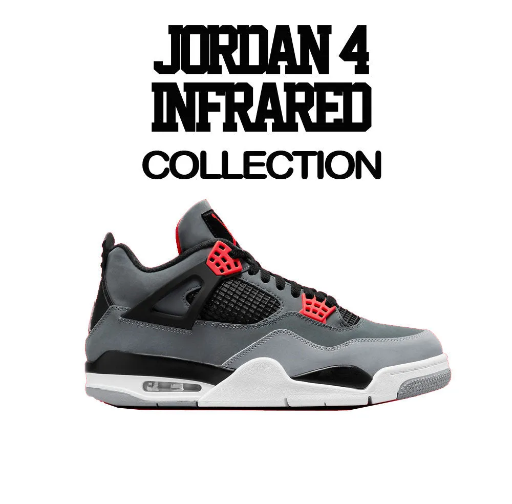 Retro 4 Infrared Shirt - Nineties - Black