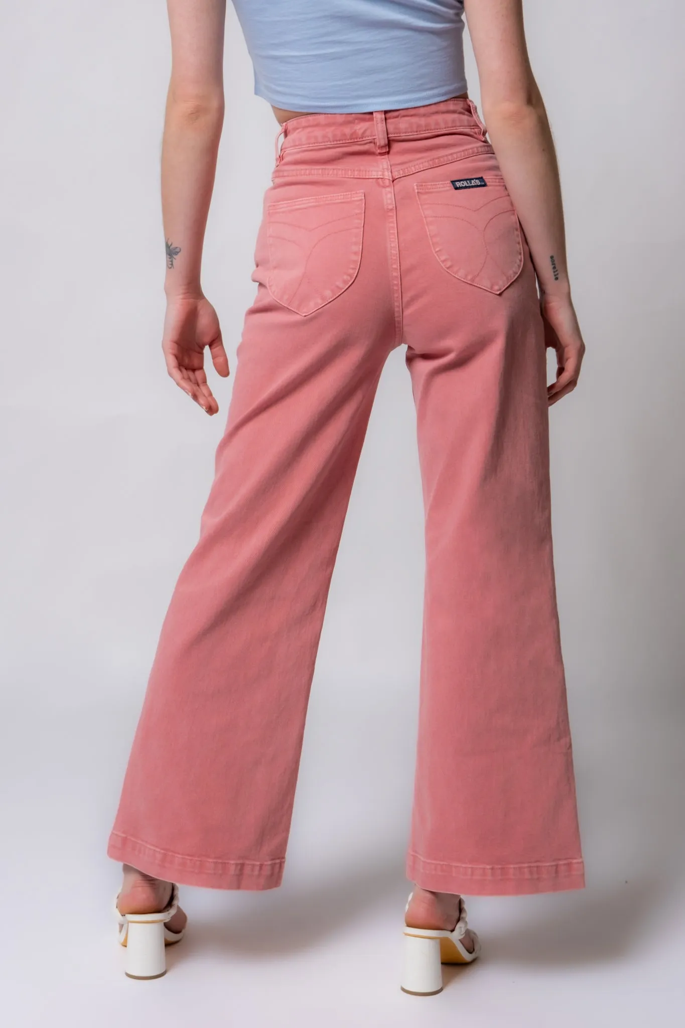 Rolla's Sailor Scoop Ankle Crop Jeans - Rose