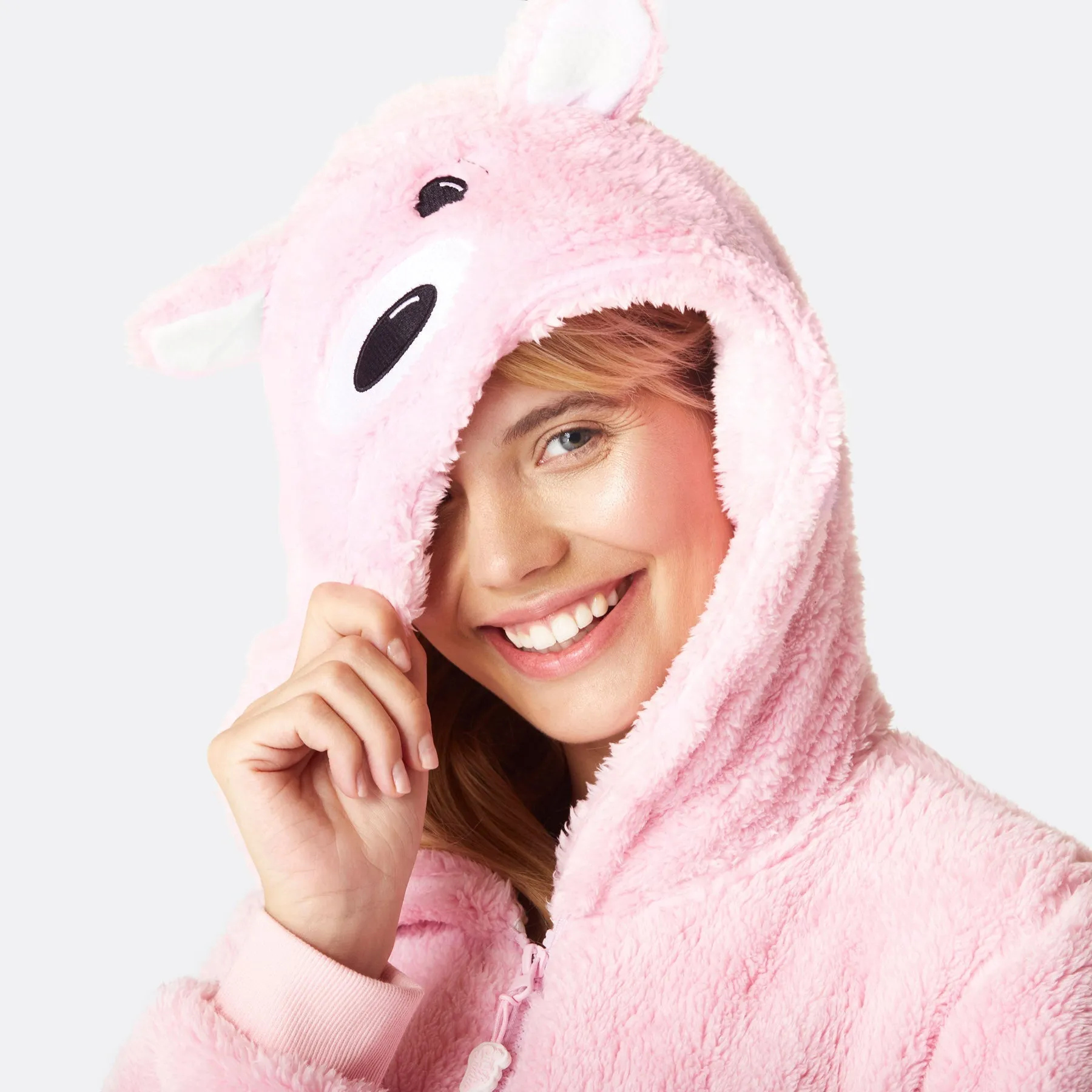 Rosa Teddy Onesie Dame